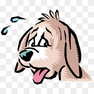 Vector Illustration Of Cartoon Exhausted Pet Dog Panting - Dog Heat Stroke Signs, HD Png Download