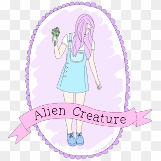 Drawing Of Aliencreaturex By Me - Illustration, HD Png Download