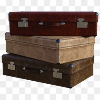 Suitcases Travel Suitcase Luggage Airport Trip - Trunk, HD Png Download