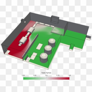 Industrial Ventilation Fume Extraction Exhaust System - Floor Plan, HD Png Download