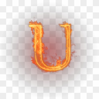 Английский Алфавит, Огненная Буква U, Огонь - Flaming Letter B Png, Transparent Png
