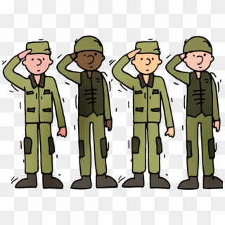 Army Soldiers Cartoon Png, Transparent Png