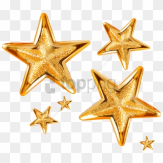 Christmas Gold Star Png Png Image With Transparent - Christmas Star Png Transparent Background, Png Download