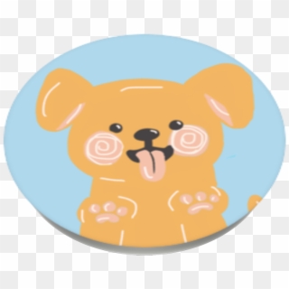 Excited Puppy, Popsockets - Cartoon, HD Png Download