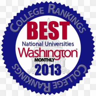 Wm 2013 Best Colleges Natl “ - Washington Monthly, HD Png Download