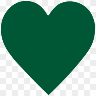 Gold Glitter Heart Png - Dark Green Heart Emoji, Transparent Png
