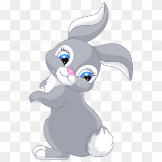Free Png Download Cute Bunny Cartoon Clipart Png Photo - Cute Easter Bunny Cartoon, Transparent Png