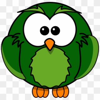 This Free Clip Arts Design Of Dark Green Owl Png - Cartoon Owl Transparent, Png Download