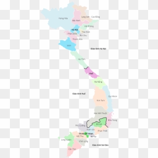 Vietnam Catholic Dioceses Map - Map Of Vietnam, HD Png Download