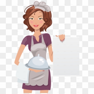 Chef Vector Female - Chef Woman Vektor Png, Transparent Png