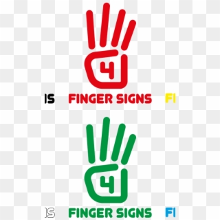 4 Finger Signs Solid - Sign, HD Png Download