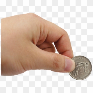 Gesture Transprent Png - Hand Holding Coin Png, Transparent Png