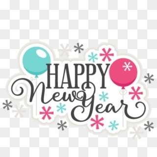 Happy New Year Clipart Teal - Cute Happy New Year Png, Transparent Png