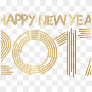 Happy New Year Clipart Gold - Happy New Year 2017 Gold Png, Transparent Png