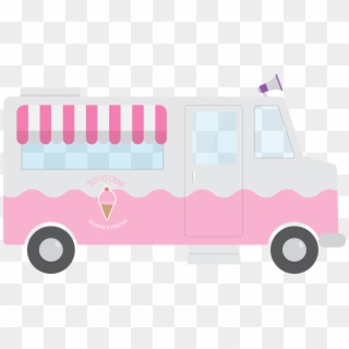 Ice Cream Van Euclidean Vector - Ice Cream Truck Png, Transparent Png