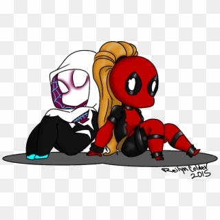 Free Download Deadpool Spider Man Spider Woman Spider - Lady Deadpool Spider Gwen, HD Png Download