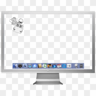 Apple Monitor With Dock By Nobones - Apple Monitor, HD Png Download