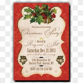 Christmas Party Background - Christmas Party Invitation No Background, HD Png Download