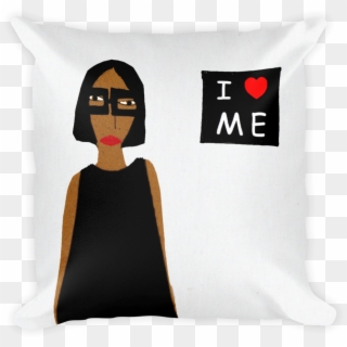 I Love Me Black Dress - Cushion, HD Png Download