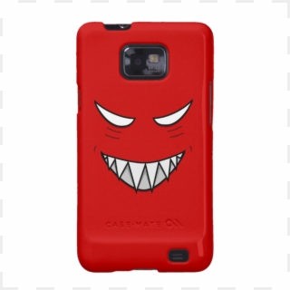 Grinning Face With Evil Eyes Red Galaxy S2 Covers - Evil Pillows, HD Png Download