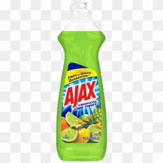 Ajax Dishwashing Liquid Dish Soap, Tropical Lime Twist - Plastic Bottle, HD Png Download