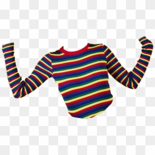 #unif #shirt #clothes #colours #rainbow #png #polyvore - Stripes Fashion Trend T Shirt Men, Transparent Png