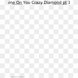Shine On You Crazy Diamond Pt 1-5 Sheet Music Composed - Bibliography Of Business Project On Departmental Store, HD Png Download