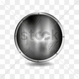 Silver Shield Png - Circle, Transparent Png