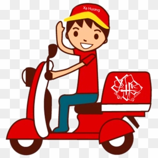 Nhan Vien Giao Hang - Pizza Delivery Man Clipart Png, Transparent Png