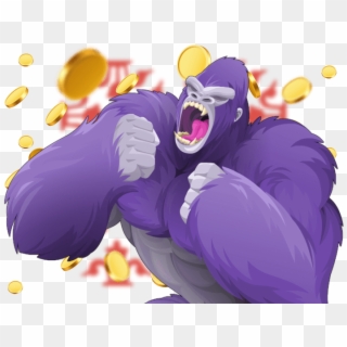 Golden Gorilla Hero Image Inner - Cartoon, HD Png Download