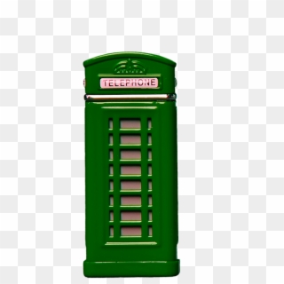 Phone Booth Green Phone Telephone Communication - Cabine Téléphonique En Angleterre, HD Png Download