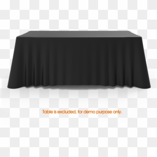 6ft Black Versatile Loose Table Throw With Round Corners - Tablecloth, HD Png Download