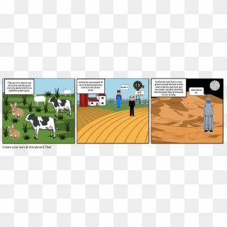 The Dust Bowl - Cartoon, HD Png Download