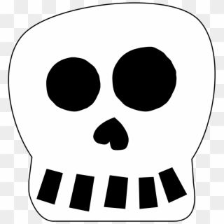 Click The Following Links To Print The Free Printable - Halloween Skull Template Printable, HD Png Download