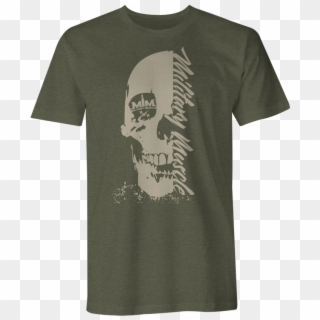 Skull Mm Logo Od Green Crew - Hooey T Shirts, HD Png Download