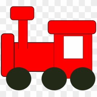 Engine Clipart Red Train - Red Toy Train Clipart, HD Png Download