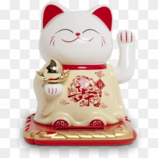 Lucky Cat Solar - Figurine, HD Png Download