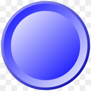 Blue Round Button - Round Button In Png, Transparent Png
