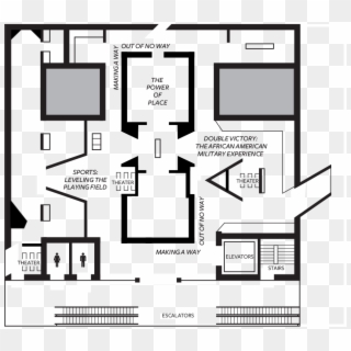 Level 3 Floor Map - Museum Floor Plan Layout, HD Png Download
