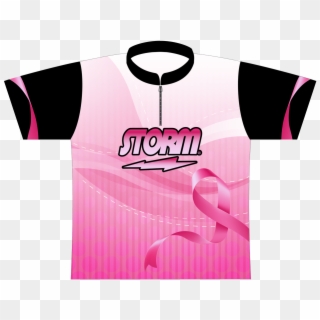Storm Pink Ribbon Dye Sublimated Jersey - Jersey, HD Png Download