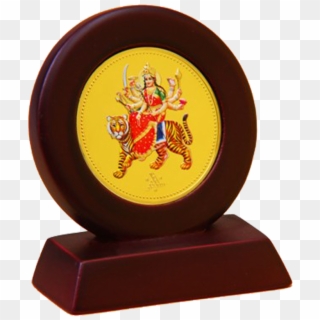 Car Durga Mata Round Meenakari - Trophy, HD Png Download