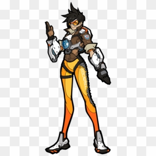Tracer Enamel Pin - Overwatch Figpin, HD Png Download