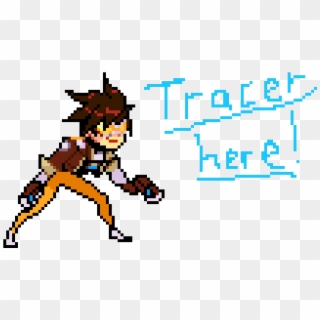 Tracer Pixel Spray - Overwatch Tracer Pixel Spray, HD Png Download