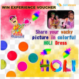 Colorful Dress And Get A Chance To Win An Experience - Holi, HD Png Download