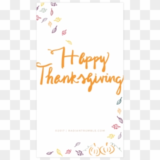 Happy Thanksgiving Free Wallpaper For Phone And Desktop - Happy Thanksgiving Wallpaper For Phone, HD Png Download