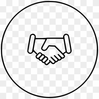 Png File Svg - Shake Hand Line Icon, Transparent Png
