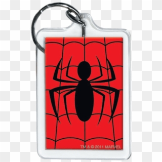 Spiderman Emblem Keychain - Logo Spiderman, HD Png Download