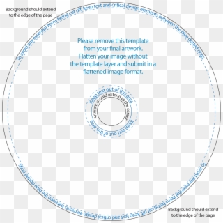 Dvd ＆ Cd Disc Printing Guidelines - Cd Disc Template Photoshop, HD Png Download
