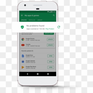 Keeping Your Device Safe, 24/7 - Google Play Protect App, HD Png Download