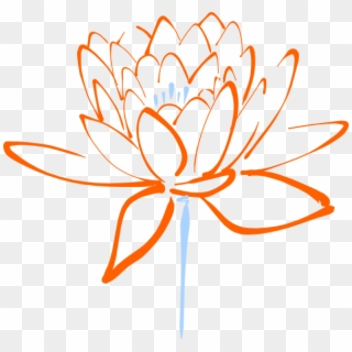 How To Set Use Orange Blue Lotus Icon Png, Transparent Png